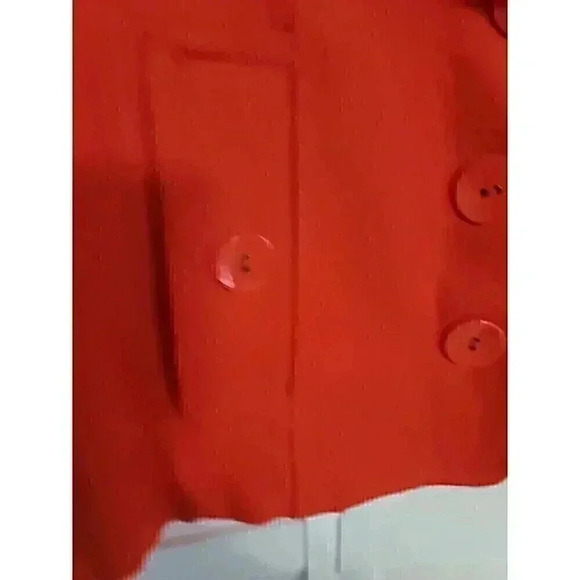 Tulle Orange Jacket size L classic design business Preppy wool blend lined - Picture 3 of 9